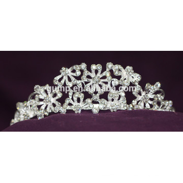 Flower Design Dernier chapeaux Cristal nuptiale strass Tiara